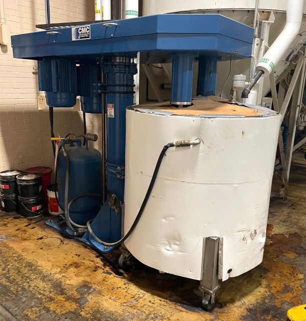 used Custom Milling “Basket” style Batch media mill model BM-370. Approx. 250 Gallon Stainless Steel Jacketed Mixing Tank. Motors are 20 and 40 HP, inverter duty, 460 Volt. 